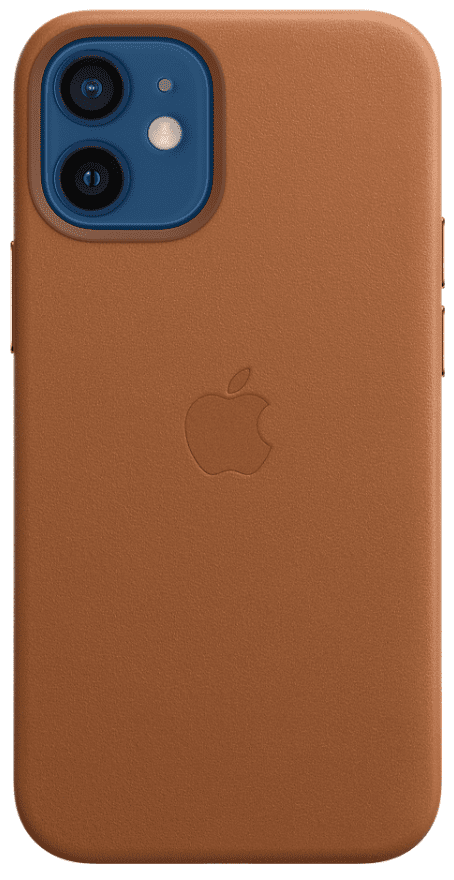 Apple iPhone 12 mini Leather Case with MagSafe - Saddle Brown (MHK93ZM/A)