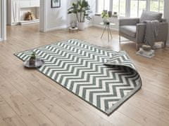 NORTHRUGS Kusový koberec Twin Supreme 103436 Palma Green creme – na ven i na doma 80x250