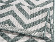 NORTHRUGS Kusový koberec Twin Supreme 103436 Palma Green creme – na ven i na doma 80x250