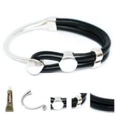 Kraftika 1 diy náramek set kraftika jet black leather cord faux pu