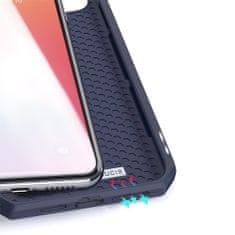 Dux Ducis Skin X Knížková kožené pouzdro na iPhone 12 Pro Max, modré