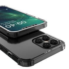 MG Anti Shock Military silikonový kryt iPhone 12 Pro Max, průsvitný