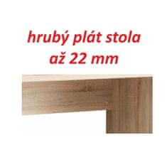 ATAN PC stůl EGON - dub sonoma/bílá