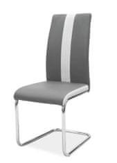 ATAN Jídelní čalouněná židle H-200 tmavá šedá