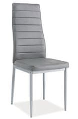 ATAN Jídelní čalouněná židle H-261 Bis šedá/alu