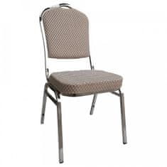 ATAN Židle ZINA 3 NEW - béžová/chrom