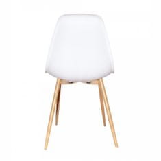 ATAN Židle SINTIA - bílá/přírodní