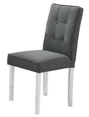 ATAN Jídelní čalouněná židle MALTES šedá/bílá