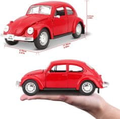 Maisto Volkswagen Beetle 1973 červený 1:24