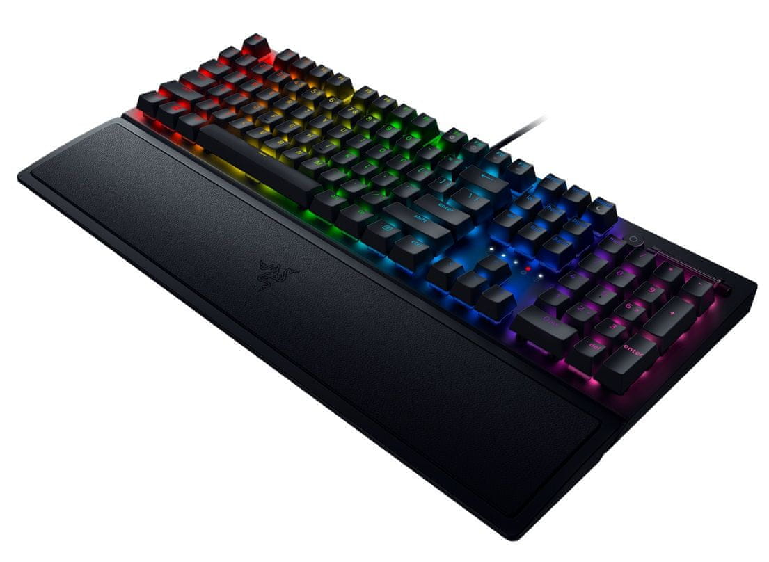 Razer BlackWidow V3, Razer Green, US (RZ03-03540100-R3M1) mechanická herní klávesnice RGB podsvícená bezdrátová bluetooth