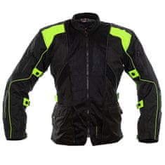 Cappa Racing Bunda moto UNISEX ROAD textilní černá/zelená S