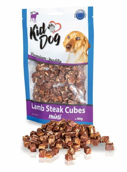 KIDDOG Mini kostičky z jehněčího masíčka 80 g