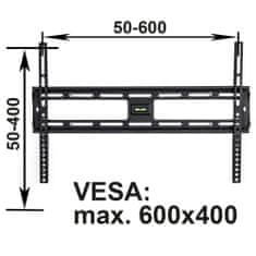 tectake Držák TV fixní 32"-63'' - černá