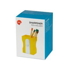 Balvi Stojánek na tužky Sharpener 27415, plast, v.8,5 cm, žlutý