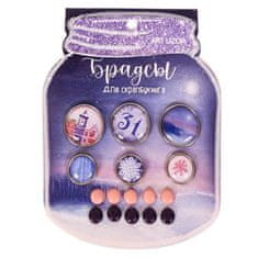 Kraftika Scrapbooking cabochons v sadě "sněhová pohádka", 8 10