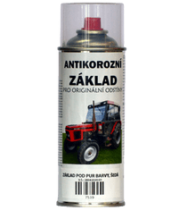 BARVY NA TRAKTORY Antikorozní základ pod PUR barvy ve spreji 400ml, šedá