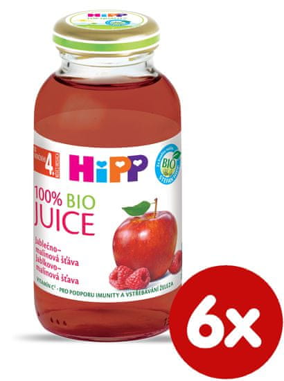 HiPP BIO Jablečno-malinová šťáva - 6x200ml