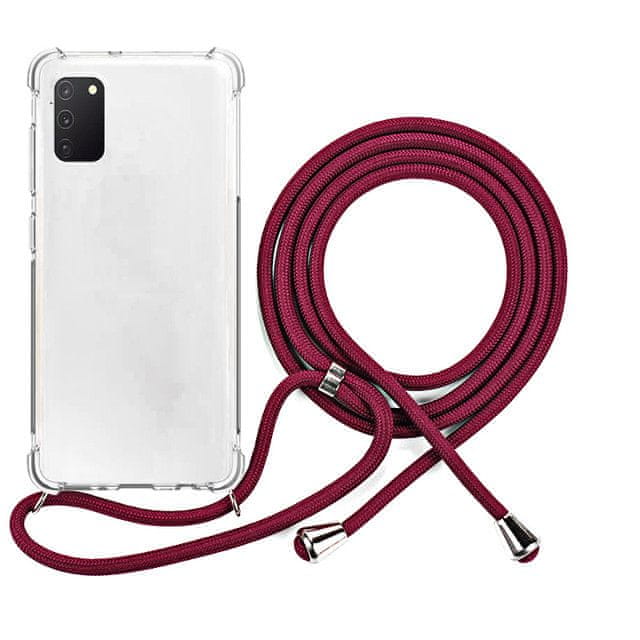 EPICO Nake String Case Samsung Galaxy A41 48210101400001, bílá transparentní / červená