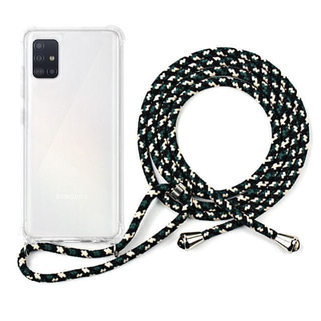 EPICO Nake String Case Samsung Galaxy A51 45210101000002, bílá transparentní / černo-bílá