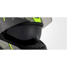 MAXX FF 950 Helma s vyklápěcím integrálem černozelená reflex, XXL