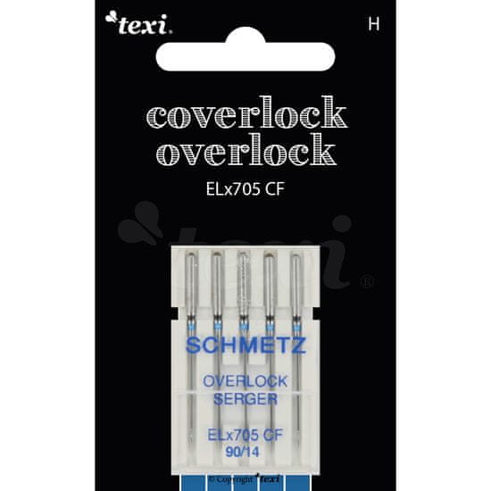 Texi Jehly pro overlocky/coverlocky TEXI OVERLOCK/COVERLOCK ELX705 CF 5x90