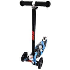 Enero Dětská tříkolová koloběžka MAXI SCOOTER EXTREME se svítícími LED kolečky H-060-EX