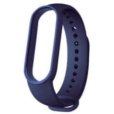 BStrap Silicone řemínek na Xiaomi Mi Band 5/6/7, dark blue