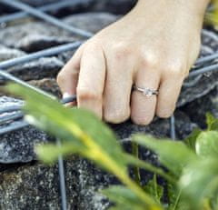Beneto Stříbrný prsten s krystaly AGG200 (Obvod 50 mm)