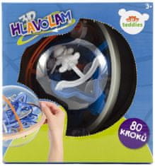 Teddies Hlavolam edukační koule 80 kroků plast 18 cm