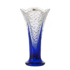 Caesar Crystal Váza Flowerbud, barva modrá, výška 255 mm