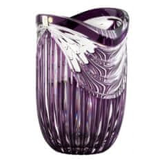 Caesar Crystal Váza Harp, barva fialová, výška 250 mm