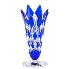 Caesar Crystal Váza Harlequin, barva modrá, výška 250 mm