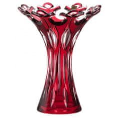 Caesar Crystal Váza Flamenco, barva rubín, výška 250 mm