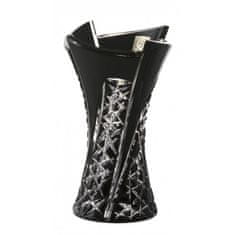 Caesar Crystal Váza Fan, barva černá, výška 155 mm