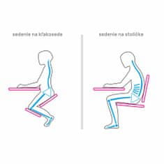 KONDELA Ergonomická klekačka na kolečkách KILIAN - světle šedá/černá