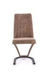 Halmar Jídelní židle K338 - hnědá/černá