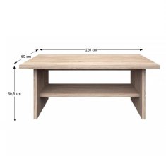 KONDELA Konferenční stolek Norty Typ 15 - dub sonoma