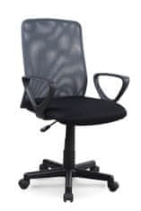Halmar Kancelářská židle s područkami Alex - černá/šedá