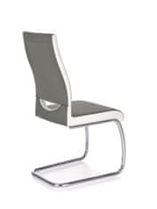 Halmar Jídelní židle K259 - šedá/bílá