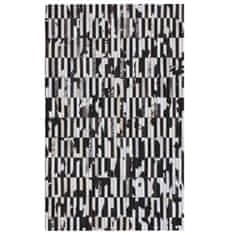KONDELA Kožený koberec Typ 6 120x180 cm - vzor patchwork