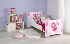 Halmar Dětská postel s roštem a matrací Happy Fairy - bílá / kombinace barev