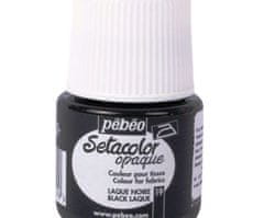 Pébéo Setacolor 45ml černá barva na textil,