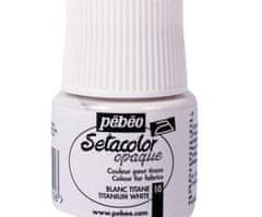 Pébéo Setacolor 45ml titanová bílá barva na textil,