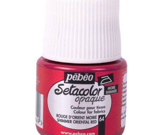 Pébéo Setacolor 45ml metalická orient. červená barva na textil