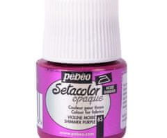 Pébéo Setacolor 45ml metalická purpurová barva na textil,