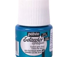 Pébéo Setacolor 45ml metalická modrá barva na textil,