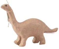 Kraftika Kartonový předmět xs brontosaurus 4x17x10cm, décopatch