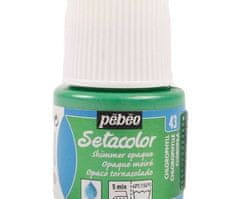 Pébéo Setacolor 45ml shimmer chlorofylově zelená barva na textil,