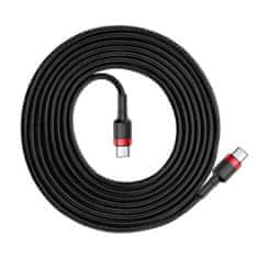 BASEUS Cafule kabel USB-C / USB-C PD2.0 3A QC 3.0 2m, černý/červený