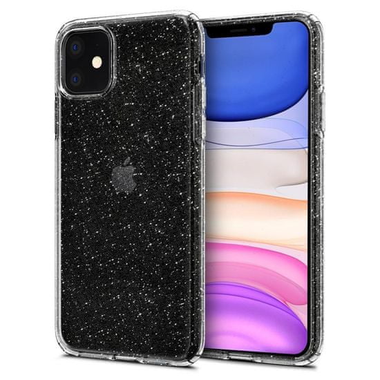 Spigen Liquid Crystal silikonový kryt na iPhone 11, průsvitný/glitter